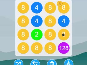 2-4-8 : link identical numbers