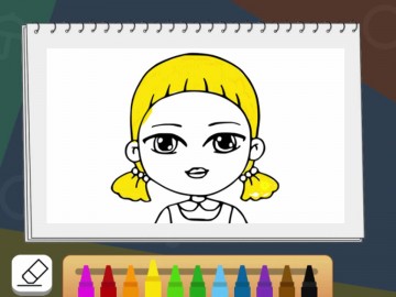 Squid Coloring Book